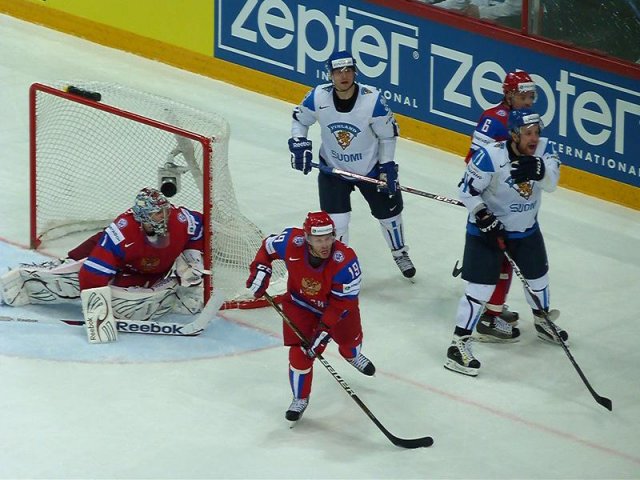 Photo hockey album Mondial 12 - Russie VS Finlande