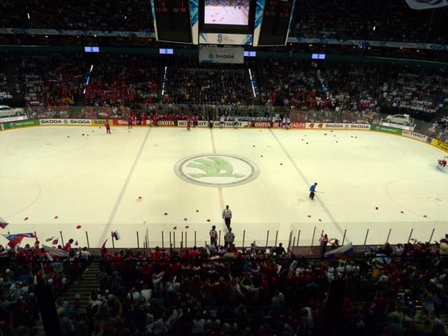 Photo hockey album Mondial 12 - Russie VS Finlande