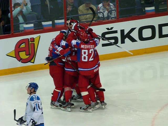 Photo hockey album Mondial 12 - Russie VS Finlande
