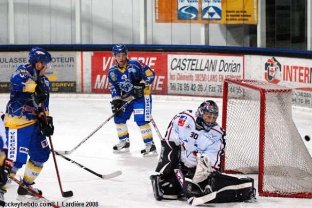 Photo hockey match Villard-de-Lans - Angers  le 01/11/2008