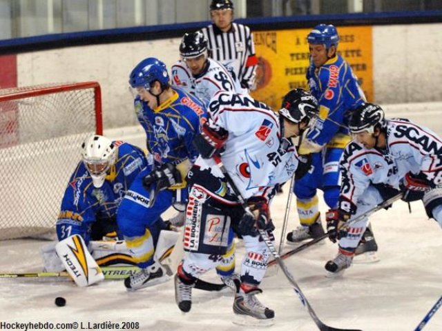Photo hockey match Villard-de-Lans - Angers  le 01/11/2008