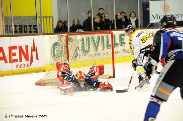 Photo hockey match Caen  - Rouen le 04/11/2008