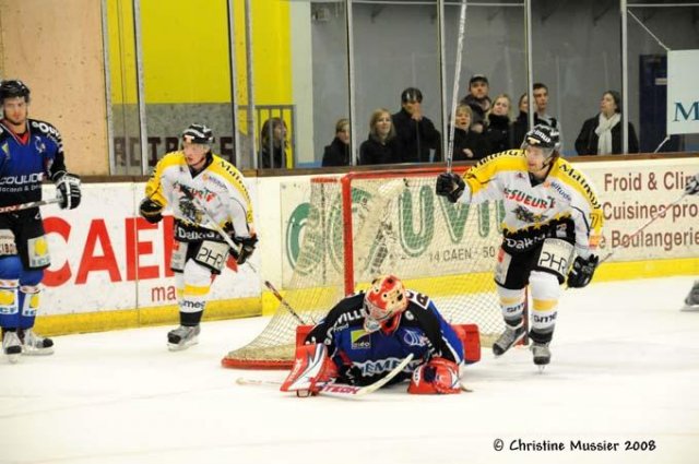 Photo hockey match Caen  - Rouen le 04/11/2008