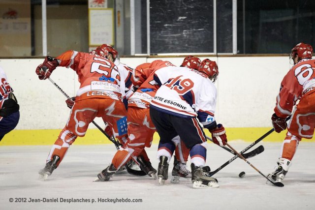 Photo hockey match Valence - Evry  le 13/10/2012