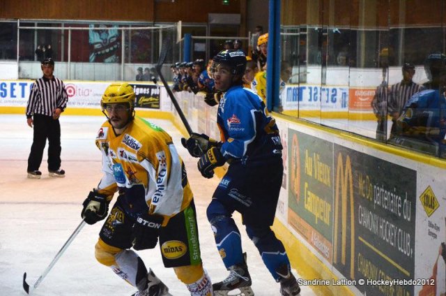 Photo hockey match Chamonix  - Strasbourg  le 20/10/2012