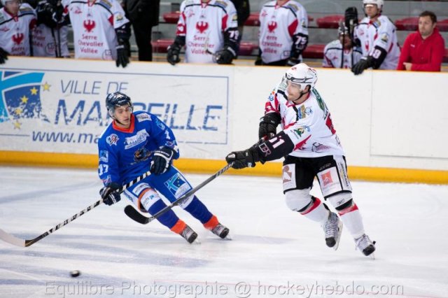 Photo hockey match Marseille - Briançon  le 23/10/2012