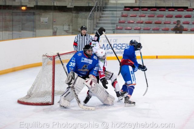 Photo hockey match Marseille - Briançon  le 23/10/2012