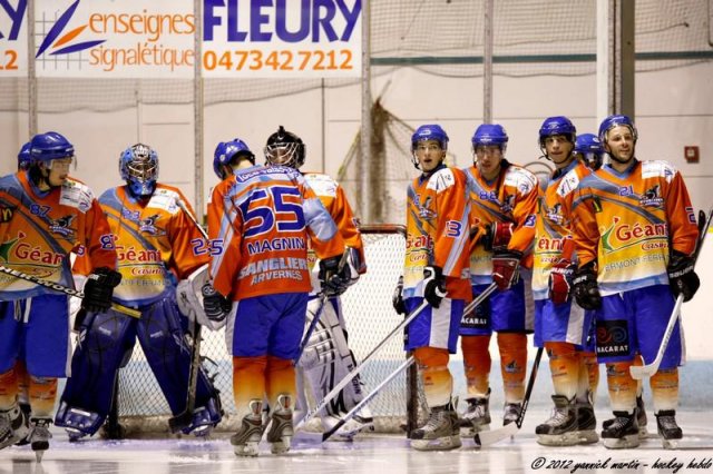 Photo hockey match Clermont-Ferrand - Evry  le 27/10/2012