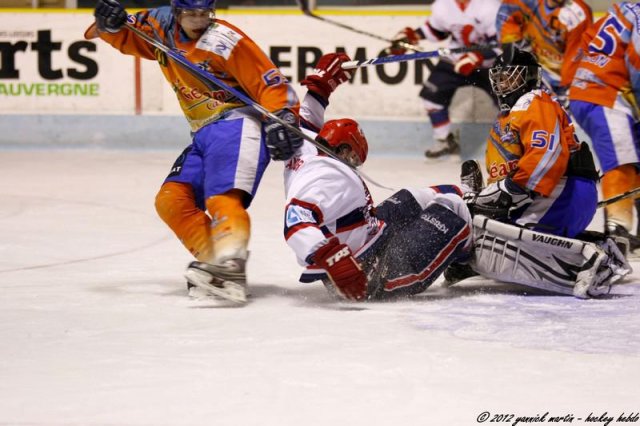 Photo hockey match Clermont-Ferrand - Evry  le 27/10/2012
