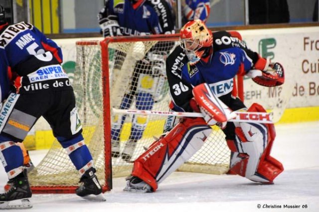Photo hockey match Caen  - Montpellier  le 08/11/2008