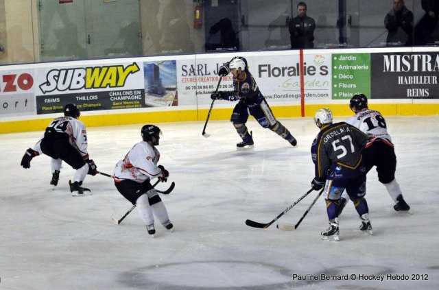 Photo hockey match Reims - Toulouse-Blagnac le 03/11/2012