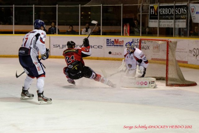 Photo hockey match Mulhouse - Angers  le 18/11/2012
