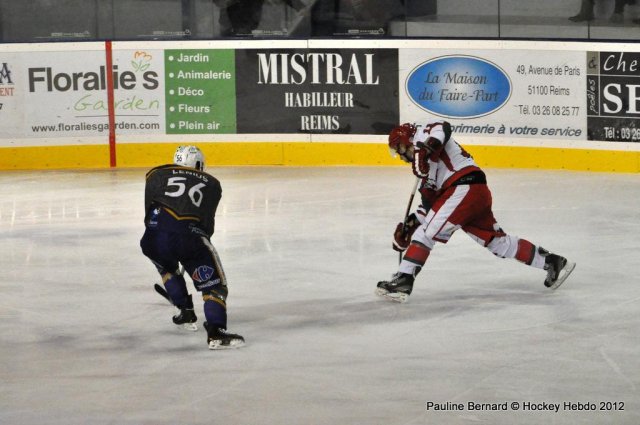 Photo hockey match Reims* - Courbevoie  le 14/12/2012