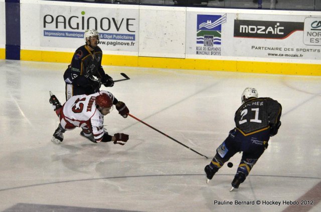 Photo hockey match Reims* - Courbevoie  le 14/12/2012