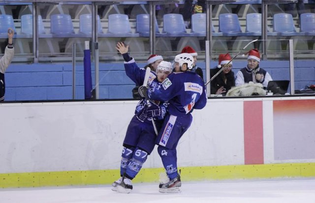 Photo hockey match Montpellier  - Lyon le 15/12/2012