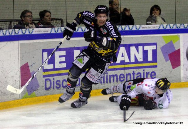 Photo hockey match Rouen - Amiens  le 22/12/2012