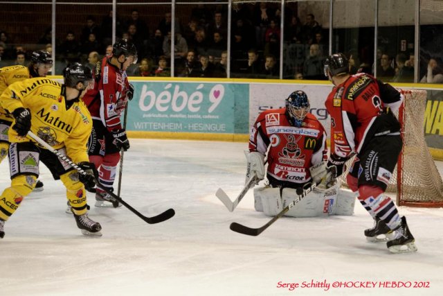 Photo hockey match Mulhouse - Rouen le 29/12/2012