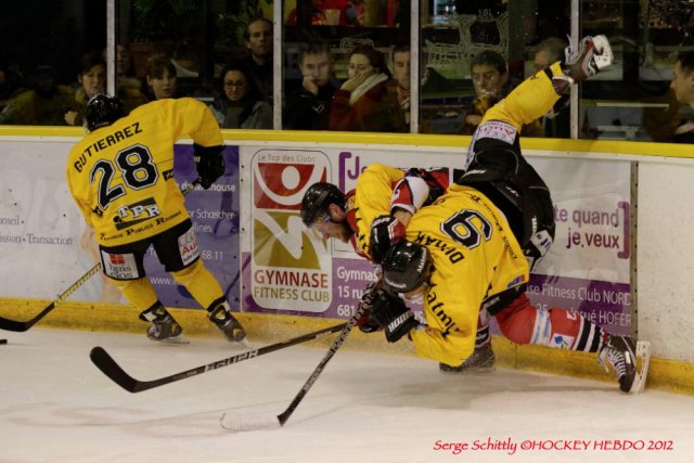 Photo hockey match Mulhouse - Rouen le 29/12/2012