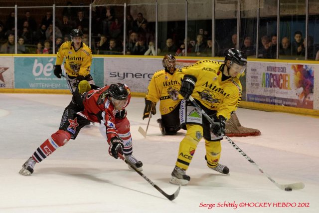 Photo hockey match Mulhouse - Rouen le 29/12/2012