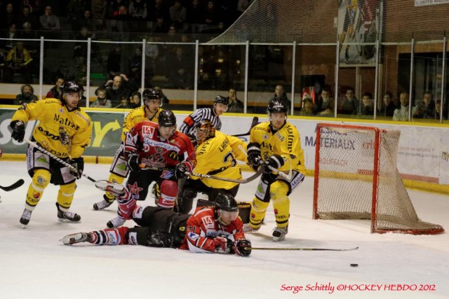 Photo hockey match Mulhouse - Rouen le 29/12/2012