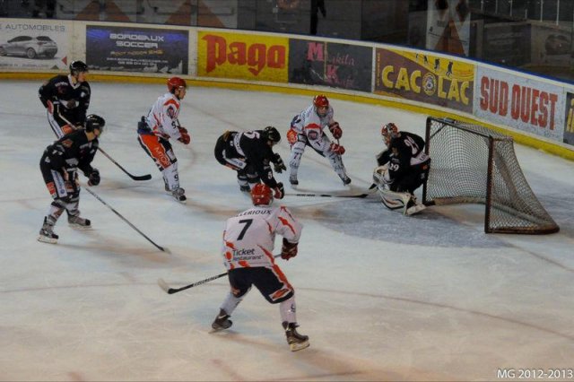 Photo hockey match Bordeaux - Lyon le 19/01/2013