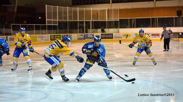 Photo hockey match Chamonix  - Dijon  le 20/01/2013