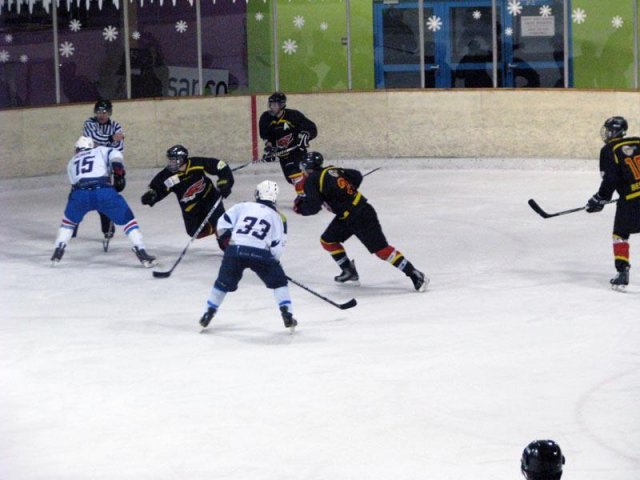 Photo hockey match Besançon - Luxembourg le 16/02/2013