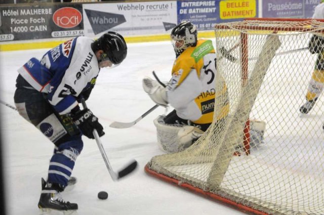 Photo hockey match Caen  - Strasbourg  le 19/02/2013