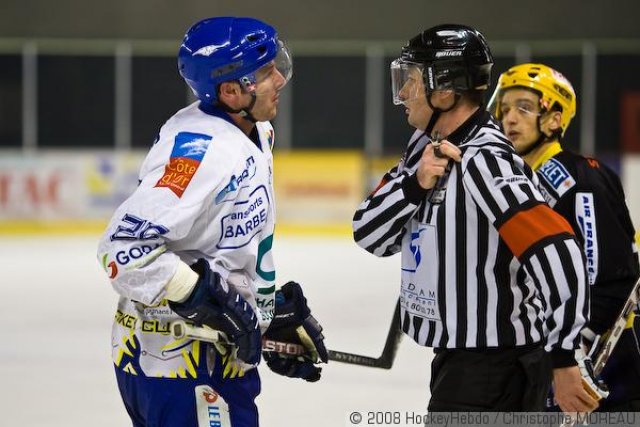 Photo hockey match Strasbourg  - Dijon  le 22/11/2008