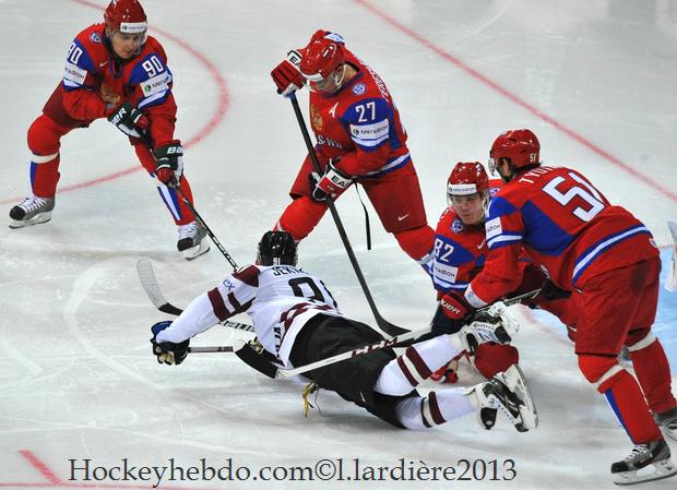 Russia 6 - 0 Lettonie