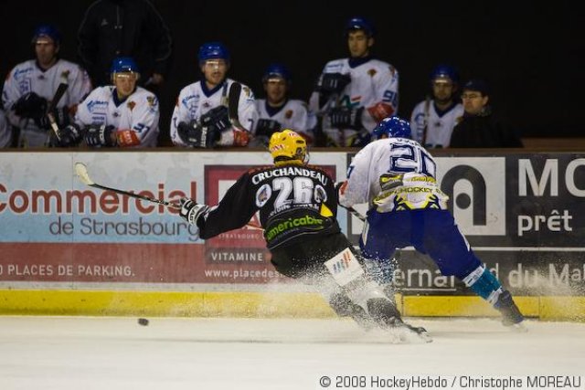 Photo hockey match Strasbourg  - Dijon  le 22/11/2008