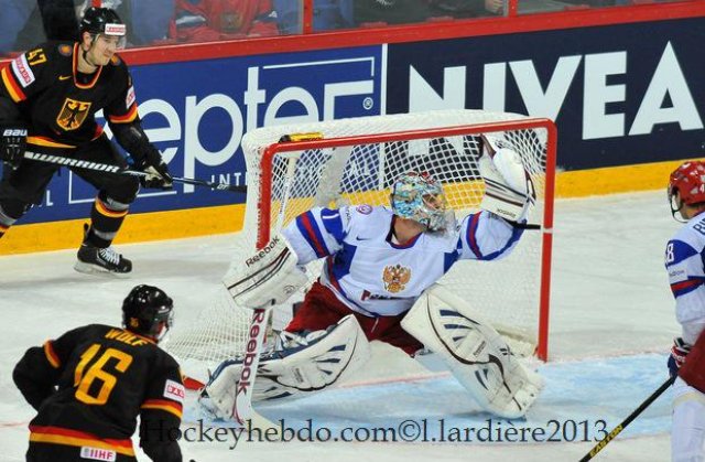 Photo hockey match Germany - Russia le 05/05/2013