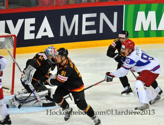Photo hockey match Germany - Russia le 05/05/2013