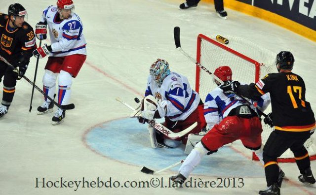 Photo hockey match Germany - Russia le 05/05/2013
