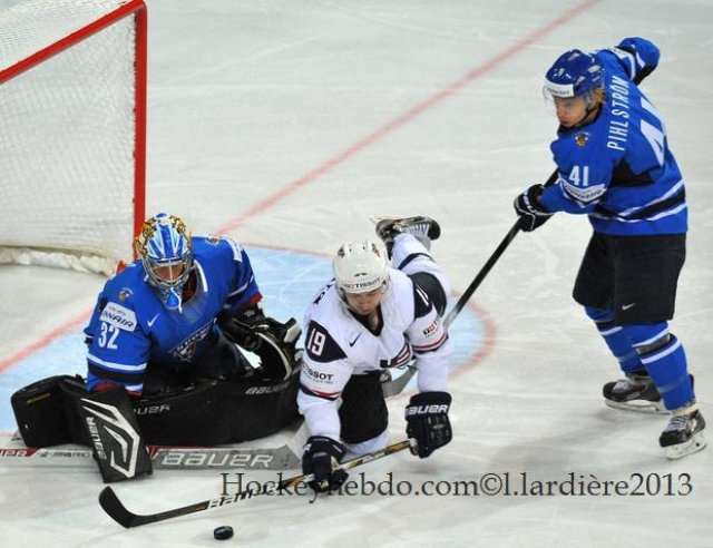 Photo hockey match Finland - United States of America le 08/05/2013