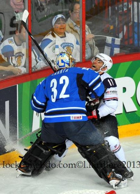 Photo hockey match Finland - United States of America le 08/05/2013