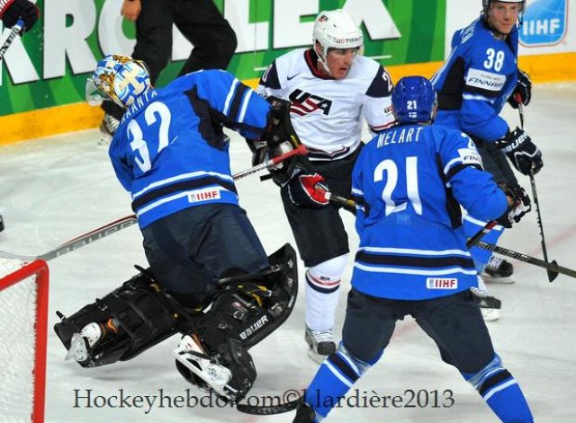 Photo hockey match Finland - United States of America le 08/05/2013