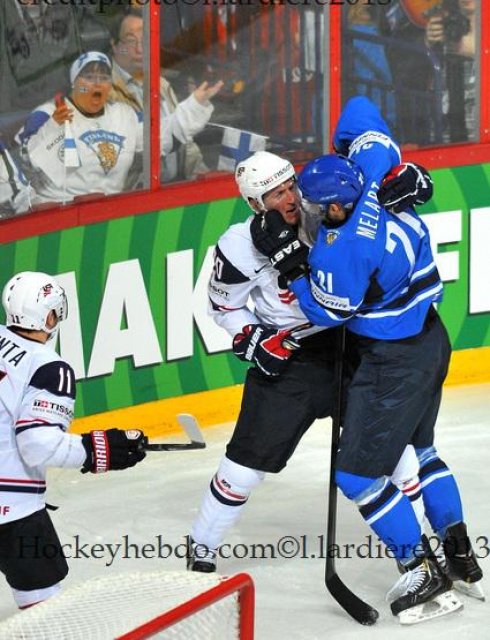 Photo hockey match Finland - United States of America le 08/05/2013