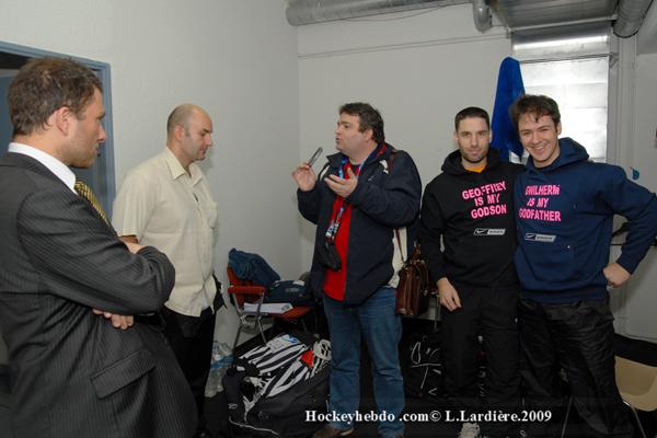 Photo hockey Arbitrer à deux, c