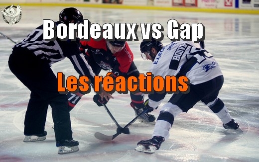Photo hockey Bordeaux vs Gap - Les réactions - Ligue Magnus