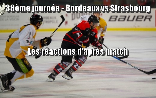 Photo hockey Bordeaux vs Strasbourg - Les réactions - Ligue Magnus