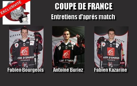Photo hockey CDF : Interviews Amiénoises - Coupe de France