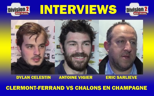 Photo hockey Clermont-Ferrand VS Chalons en Champagne - Les réactions   - Division 2