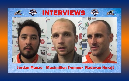 Photo hockey Clermont VS Montpellier : Réactions après match   - Division 2