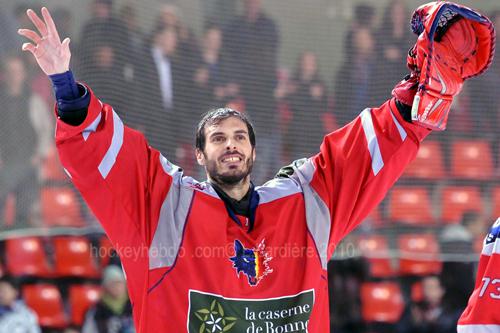 Photo hockey Conférence de presse : Eddy Ferhi / J. Dufour - Coupe de la Ligue ARCHIVES : Grenoble  (Les Brûleurs de Loups)
