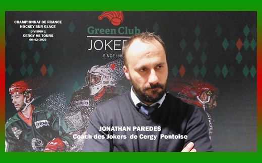 Photo hockey D1 - Cergy-Pontoise VS Tours : Réactions après match   - Division 1 : Cergy-Pontoise (Les Jokers)