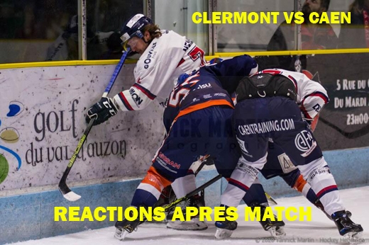 Photo hockey D1 - Clermont vs Caen : Réactions après match - Division 1