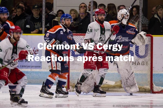 Photo hockey D1 - Clermont vs Cergy : Réactions après match - Division 1
