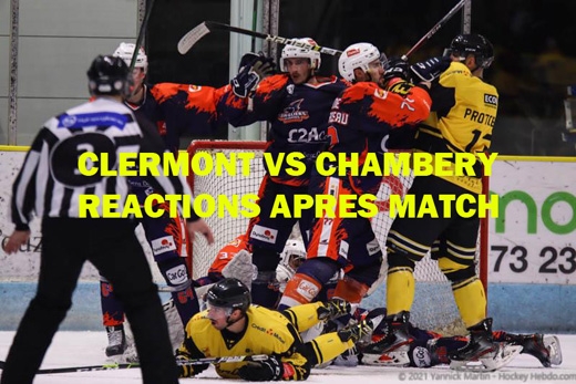 Photo hockey D1 - Clermont vs Chambéry : Réactions après match - Division 1
