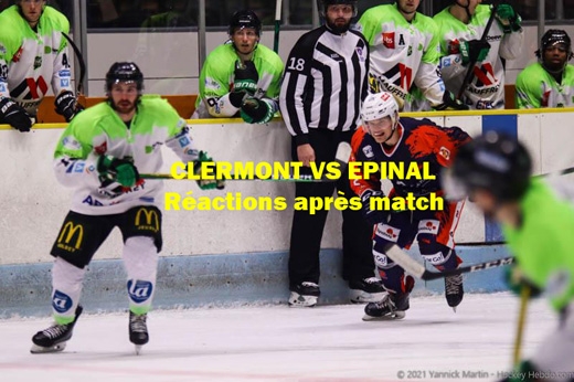 Photo hockey D1 - Clermont vs Epinal : Réactions après match  - Division 1